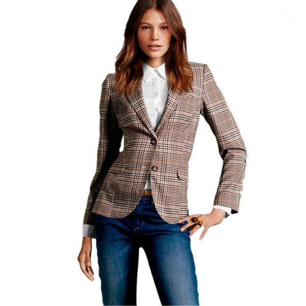 autumn women plaid blazers and suit jackets british vintage slim female work long sleeve checked patch elbow small blazer suits1, White;black
autumn women plaid blazers and suit jackets british vintage slim female work long sleeve checked patch elbow small blazer suits1, White;black