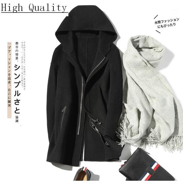 100% wool coat men hooded double-sided spring autumn long windbreaker mens coats and jackets lm18-1023 kj14651, Black
100% wool coat men hooded double-sided spring autumn long windbreaker mens coats and jackets lm18-1023 kj14651, Black