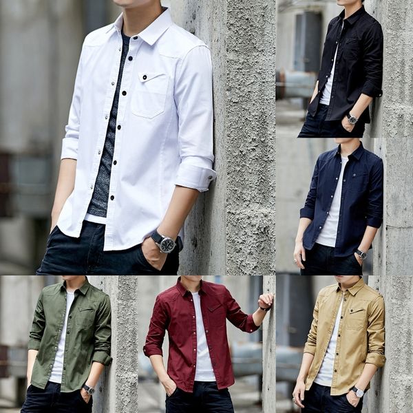 wdwih slim new men's autumn cotton long-sleeved coat korean youth shirt shirt casual coat men's fashionable thin jv3jx, Blue
wdwih slim new men's autumn cotton long-sleeved coat korean youth shirt shirt casual coat men's fashionable thin jv3jx, Blue
