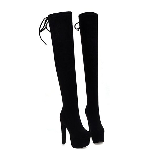 women's on 2021 her knees herd tissue thick european heels and winter suede as false thin boots g4nv, Black
women's on 2021 her knees herd tissue thick european heels and winter suede as false thin boots g4nv, Black
