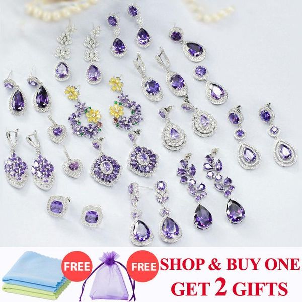 threegraces romantic cubic zirconia purple crystal women long big statement square flower dangle teardrop earrings jewelry er3001, Silver
threegraces romantic cubic zirconia purple crystal women long big statement square flower dangle teardrop earrings jewelry er3001, Silver