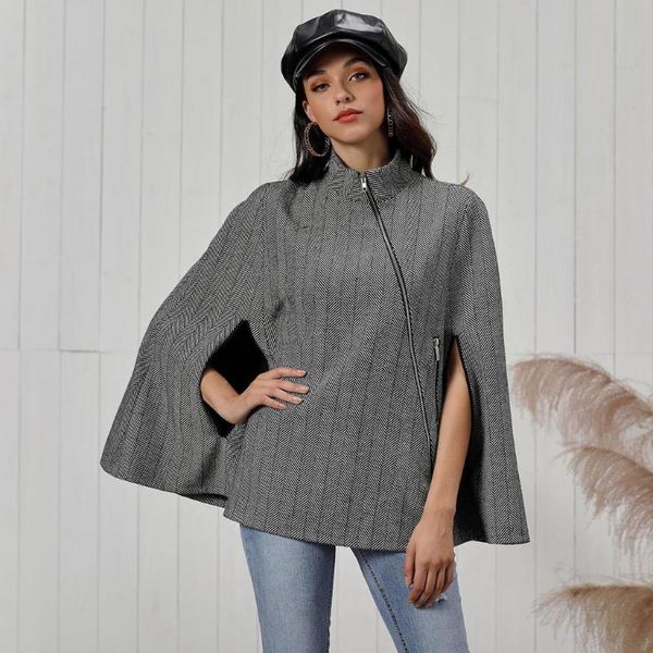 fashion women stripe cloak model streetwear cardigan pullover elegant jacket high street outwear sale, Black;brown
fashion women stripe cloak model streetwear cardigan pullover elegant jacket high street outwear sale, Black;brown