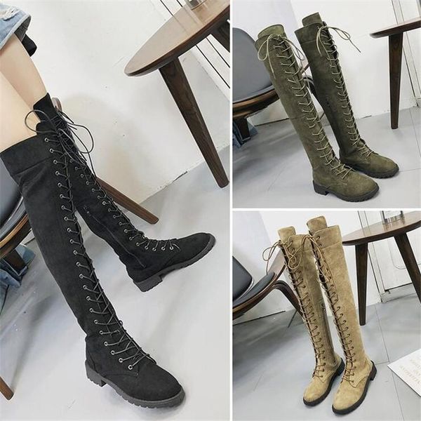 2020 new boots women's shoes stitching suede lace-up knight women's boots large size all-match over knee thigh high, Black
2020 new boots women's shoes stitching suede lace-up knight women's boots large size all-match over knee thigh high, Black