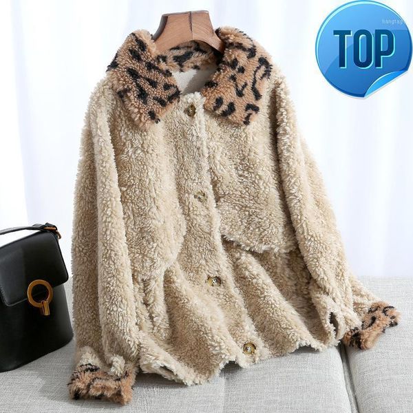 coat autumn winter women sheep shearling real fur coat female 100% wool coats korean leopard jacket manteau femme my43831, Black
coat autumn winter women sheep shearling real fur coat female 100% wool coats korean leopard jacket manteau femme my43831, Black
