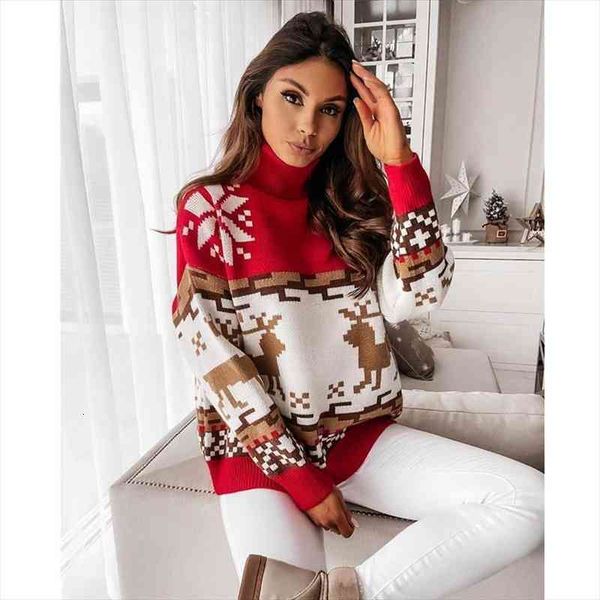 autumn womens christmas turtleneck sweaters long sleeve elk snowflake pattern womens pullovers loose knit streetwear, White;black
autumn womens christmas turtleneck sweaters long sleeve elk snowflake pattern womens pullovers loose knit streetwear, White;black