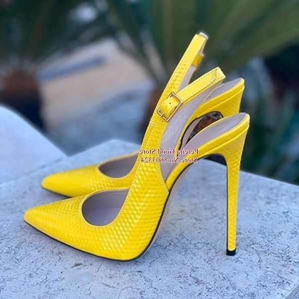 snakeskin leather slingback pumps pointy toe shallow stiletto heels dress shoes yellow red blue pink cut-out heels shoes lj200928, Black 
snakeskin leather slingback pumps pointy toe shallow stiletto heels dress shoes yellow red blue pink cut-out heels shoes lj200928, Black