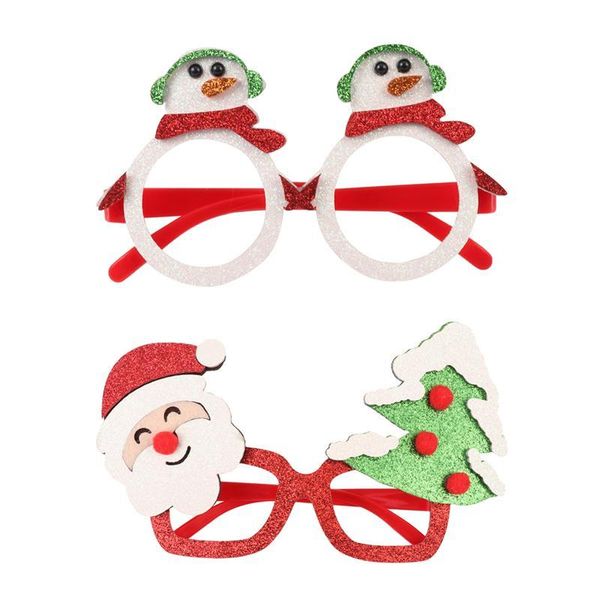 party favor 2 pcs christmas glasses decorative cute cartoon glitter sunglasses po props frame for adults kids
party favor 2 pcs christmas glasses decorative cute cartoon glitter sunglasses po props frame for adults kids