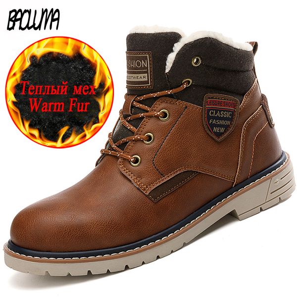 classic men's thick wool warm man ankle outdoor men designer winter sneakers lace-up motorcycle boots 201027, Black
classic men's thick wool warm man ankle outdoor men designer winter sneakers lace-up motorcycle boots 201027, Black