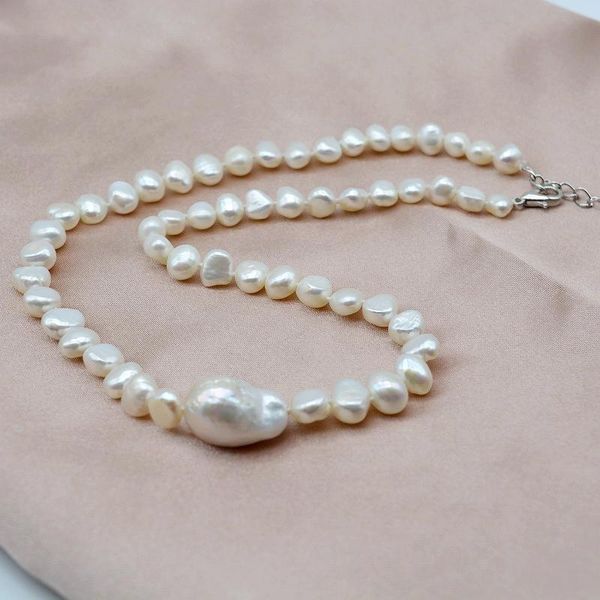 pendant necklaces the only baroque necklace, natural white freshwater pearl, short chain, jewelry, ladies pearl necklace, Silver
pendant necklaces the only baroque necklace, natural white freshwater pearl, short chain, jewelry, ladies pearl necklace, Silver