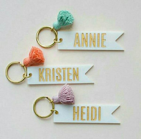european and american fashion personalized acrylic monogram keychain blank custom name tassel key ring pendant, Silver
european and american fashion personalized acrylic monogram keychain blank custom name tassel key ring pendant, Silver