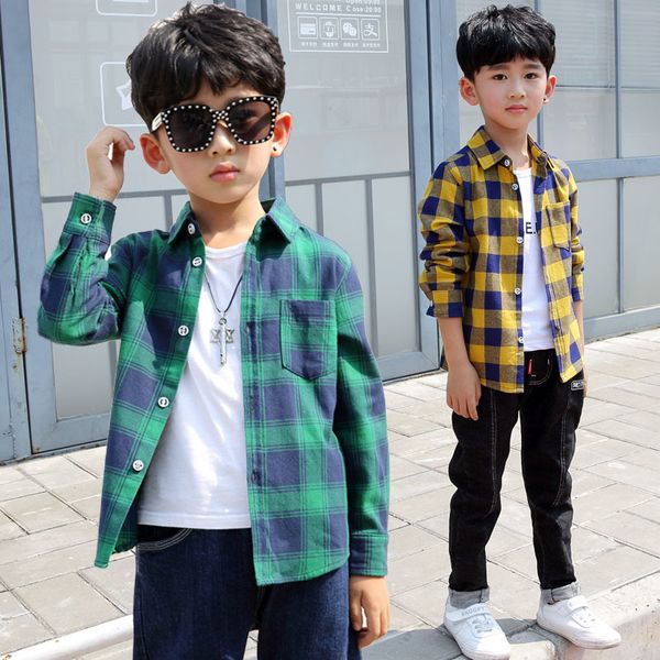 promotion boys shirts classic casual plaid flannel children shirts for 3-11 years kids boy wear y200704, White;black
promotion boys shirts classic casual plaid flannel children shirts for 3-11 years kids boy wear y200704, White;black