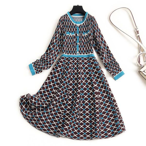 autumn winter long sleeve plaid patterns knitting sweater dresses women elegant casual aline festa vintage robe femme vestidos, Black;gray
autumn winter long sleeve plaid patterns knitting sweater dresses women elegant casual aline festa vintage robe femme vestidos, Black;gray