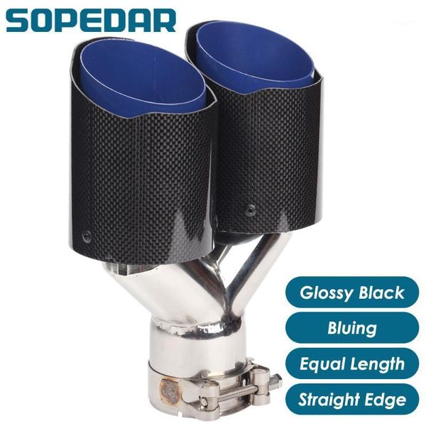 muffler sopedar dual equal tips for akrapovic escape coche straight edge glossy bluing y model ap26kr1
muffler sopedar dual equal tips for akrapovic escape coche straight edge glossy bluing y model ap26kr1