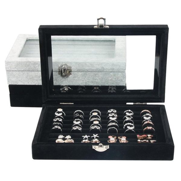 1pcs jewelry display casket black / gray jewelry organizer earrings ring case for gift packaging case h2196, Pink;blue
1pcs jewelry display casket black / gray jewelry organizer earrings ring case for gift packaging case h2196, Pink;blue