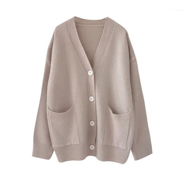 mid-length v-neck sweater cardigan jacket female autumn and winter korean loose students lazy wind wild sweater1, White
mid-length v-neck sweater cardigan jacket female autumn and winter korean loose students lazy wind wild sweater1, White
