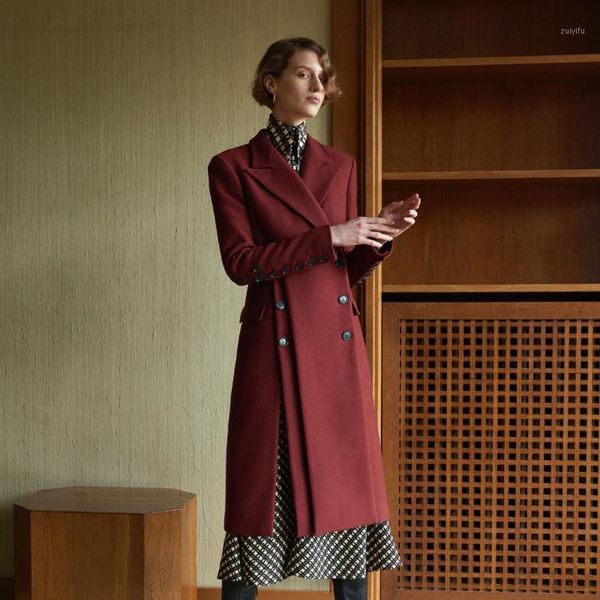 long double breasted wool coat women elegant office slit designer woolen overcoat slim red black outwear autumn winter 20181
long double breasted wool coat women elegant office slit designer woolen overcoat slim red black outwear autumn winter 20181