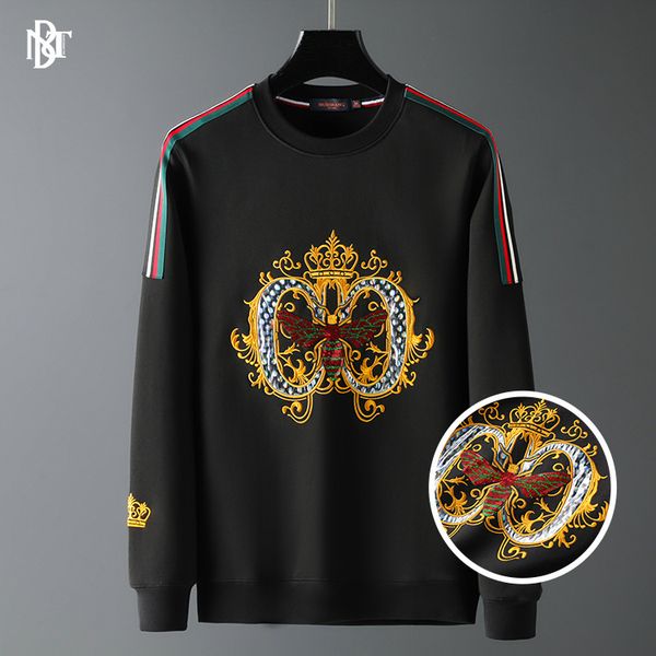 2021 autumn new male mark ribbon light street trend luxury fashion men's clothes streetwear sweatshirt 728w, Black
2021 autumn new male mark ribbon light street trend luxury fashion men's clothes streetwear sweatshirt 728w, Black