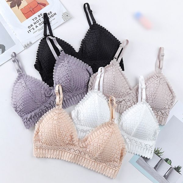 female wireless push up thin soft underwear seamless deep v lace bras for women lingeries, Red;black
female wireless push up thin soft underwear seamless deep v lace bras for women lingeries, Red;black