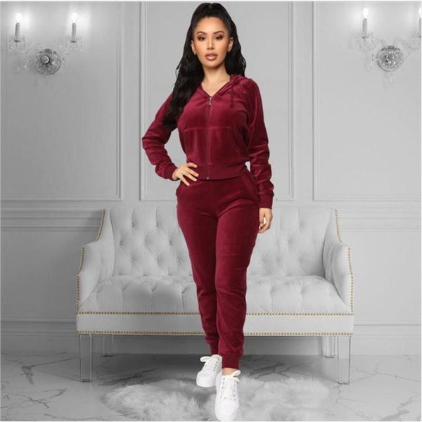 women's tracksuits warm winter fall female zipper long sleeves hooded short coat+ pants women outfits femme fashion velvet suit, Gray
women's tracksuits warm winter fall female zipper long sleeves hooded short coat+ pants women outfits femme fashion velvet suit, Gray