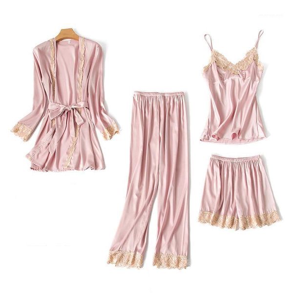 women's sleepwear nighty robe set womens 4pcs nightshirts sleep suit v-neck pajamas silky homewear wear home nightdress negligee gown1, Black;red
women's sleepwear nighty robe set womens 4pcs nightshirts sleep suit v-neck pajamas silky homewear wear home nightdress negligee gown1, Black;red