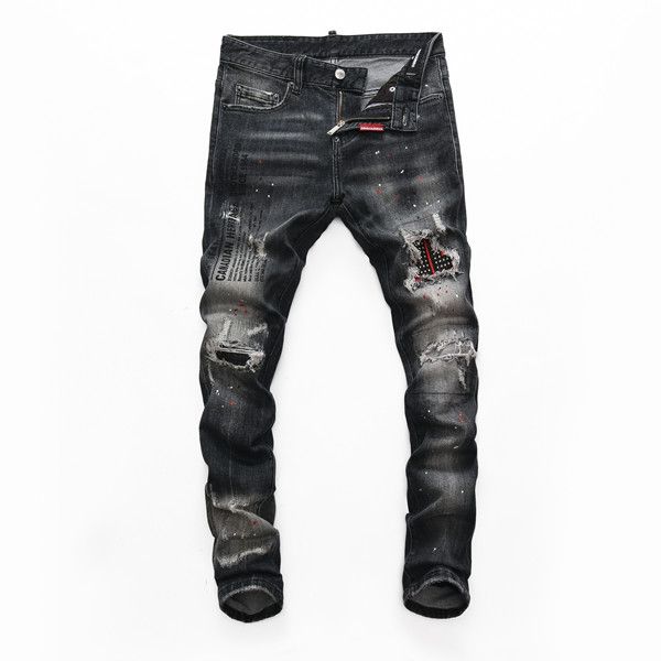 fashion distressed zipper hole casual jeans men skinny biker pants new designer slim fit mens printed luxury designer jeans, Blue
fashion distressed zipper hole casual jeans men skinny biker pants new designer slim fit mens printed luxury designer jeans, Blue