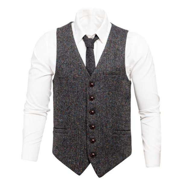 men's vests herringbone tweed mens vest suit slim fit wool blend single breasted waistcoat men waist coat for man 007-1, Black;white
men's vests herringbone tweed mens vest suit slim fit wool blend single breasted waistcoat men waist coat for man 007-1, Black;white