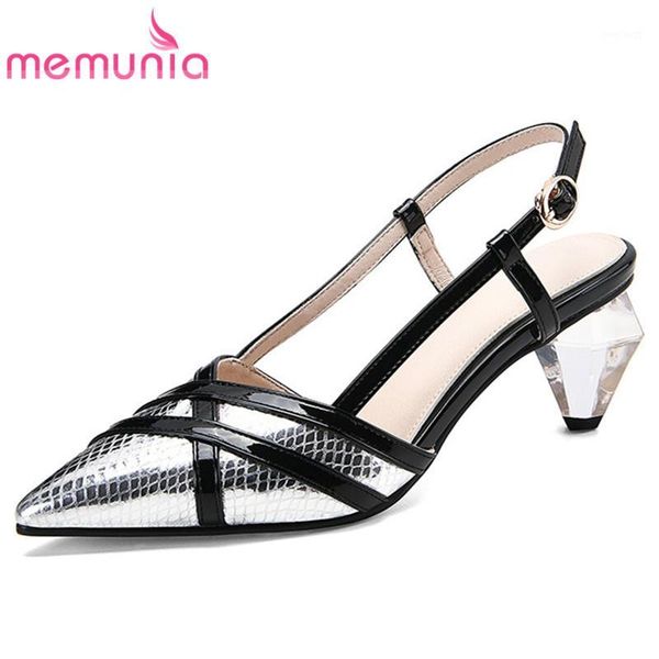 memunia 2020 big size 34-42 genuine leather sandals women shoes pointed toe mixed colors high heel dress party shoes ladies1, Black
memunia 2020 big size 34-42 genuine leather sandals women shoes pointed toe mixed colors high heel dress party shoes ladies1, Black
