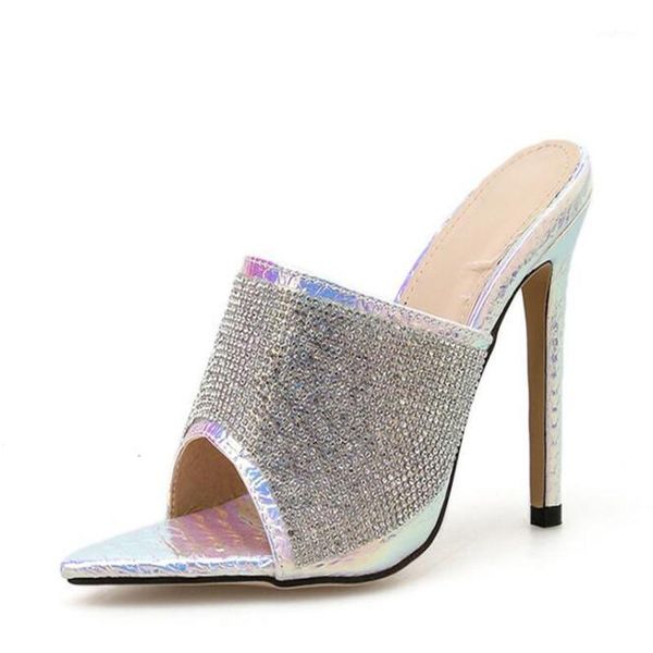 women sandals sequined cloth pu slip on 11.5cm thin heels high heels pointed toe shallow women shoes sandalias mujer 20201, Black
women sandals sequined cloth pu slip on 11.5cm thin heels high heels pointed toe shallow women shoes sandalias mujer 20201, Black