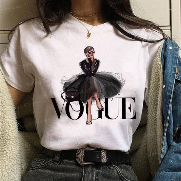 women's t-shirt vogue lady women t shirt aesthetic fashion girls 90s short sleeve harajuku ulzzang print graphic casual female1, White
women's t-shirt vogue lady women t shirt aesthetic fashion girls 90s short sleeve harajuku ulzzang print graphic casual female1, White