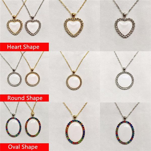 fashion style sublimation necklace heat transfer crystal pendant custom blank metal necklace valentine gift jewelry souvenir present a12, Black
fashion style sublimation necklace heat transfer crystal pendant custom blank metal necklace valentine gift jewelry souvenir present a12, Black