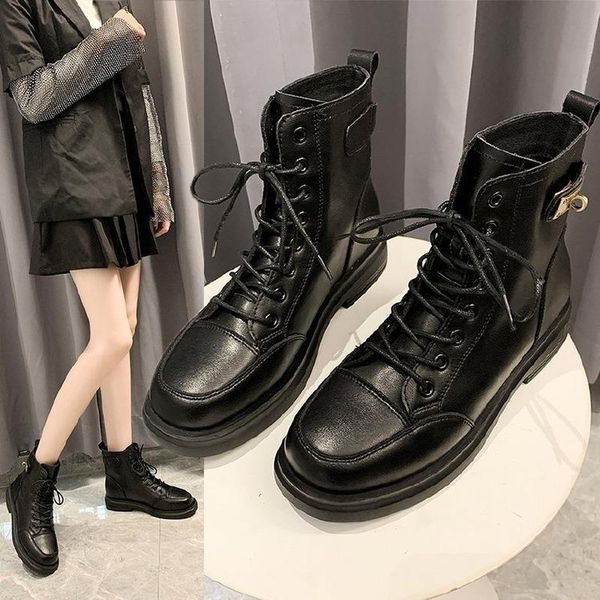 boots lace up metal buckle warm plush autumn winter fashion ankle for women shoes woman solid black leather female
boots lace up metal buckle warm plush autumn winter fashion ankle for women shoes woman solid black leather female