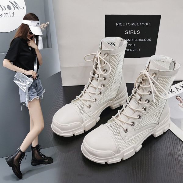 gauze martin boots female section breathable yin fence hollow out sandals thin spring and summer fashion shor, Black;grey
gauze martin boots female section breathable yin fence hollow out sandals thin spring and summer fashion shor, Black;grey
