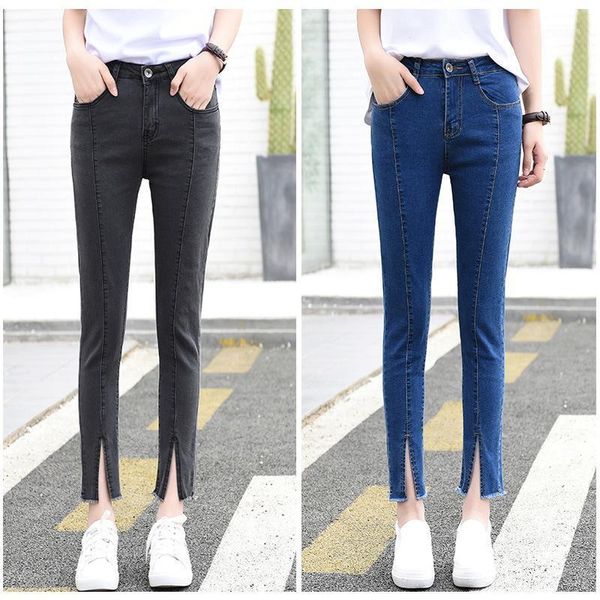 jeans for women high waist skinny ankle length split elastic jeans 2020 spring summer casual denim pencil pant plus size1, Blue
jeans for women high waist skinny ankle length split elastic jeans 2020 spring summer casual denim pencil pant plus size1, Blue