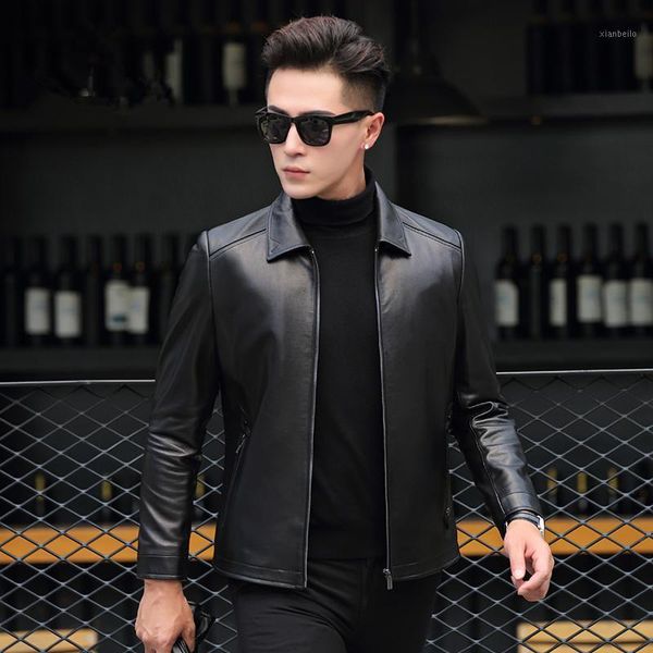 men's jacket autumn winter genuine sheepskin coat casual slim leather jackets chaqueta cuero p-b111 zl9501, Black
men's jacket autumn winter genuine sheepskin coat casual slim leather jackets chaqueta cuero p-b111 zl9501, Black