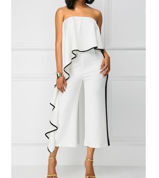 women's jumpsuits & rompers women off shoulder ruffles sleeve playsuit crop wide leg pant fashion jumpsuit high waist skinny romper, Black;white
women's jumpsuits & rompers women off shoulder ruffles sleeve playsuit crop wide leg pant fashion jumpsuit high waist skinny romper, Black;white
