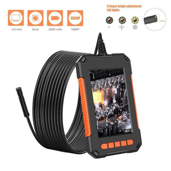 cameras 2m 5m 10m hd ip67 8mm len 4.3" lcd screen borescope 1080p inspection camera 2600 mah 8 led endoscope1 
cameras 2m 5m 10m hd ip67 8mm len 4.3" lcd screen borescope 1080p inspection camera 2600 mah 8 led endoscope1