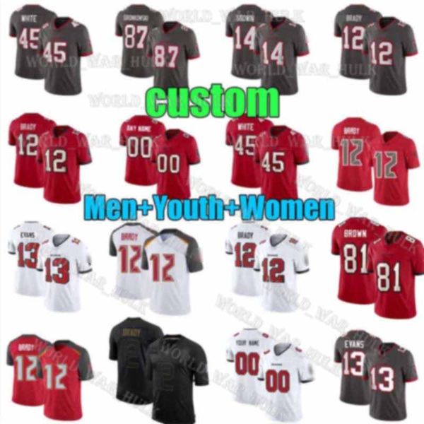 12 tom brady 13 mike evans men women youth tampa bay buccaneer 14 chris godwin 81 antonio brown 87 rob gronkowski custom jersey, Black;red
12 tom brady 13 mike evans men women youth tampa bay buccaneer 14 chris godwin 81 antonio brown 87 rob gronkowski custom jersey, Black;red