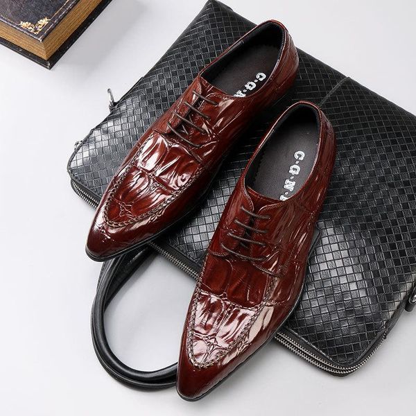 leather shoes business formal wear leather shoes men's cow solid crocodile pattern genuine, Black
leather shoes business formal wear leather shoes men's cow solid crocodile pattern genuine, Black