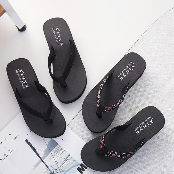 slippers women flip flops shoes fashion casual non-slip wedges high heel summer beach sandals femme chaussure ciabatte1, Black
slippers women flip flops shoes fashion casual non-slip wedges high heel summer beach sandals femme chaussure ciabatte1, Black