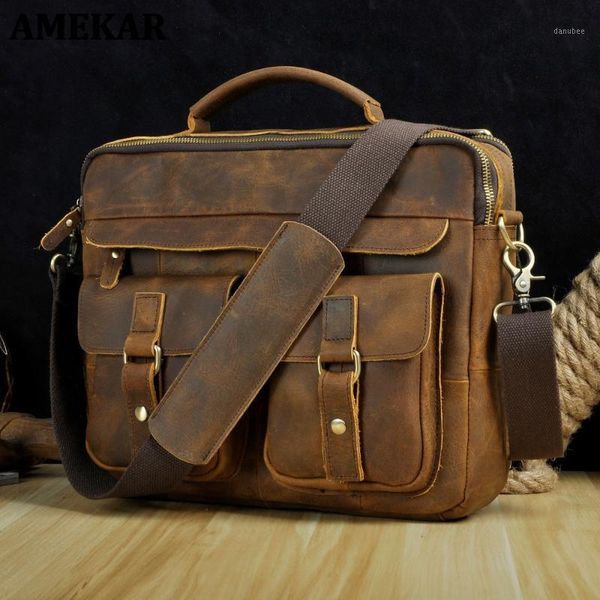 briefcases men real leather antique style coffee briefcase business 13" lapcases attache messenger bags portfolio b207-d cow leathe
briefcases men real leather antique style coffee briefcase business 13" lapcases attache messenger bags portfolio b207-d cow leathe