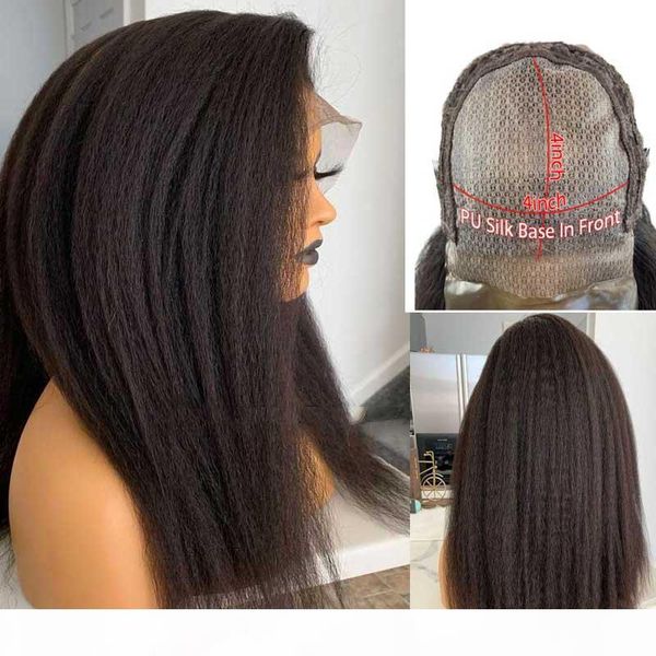 250 density kinky straight pu silke base wig pre plcuked brazilian remy 4x4 wig for black women bleach knots atina, Black;brown
250 density kinky straight pu silke base wig pre plcuked brazilian remy 4x4 wig for black women bleach knots atina, Black;brown
