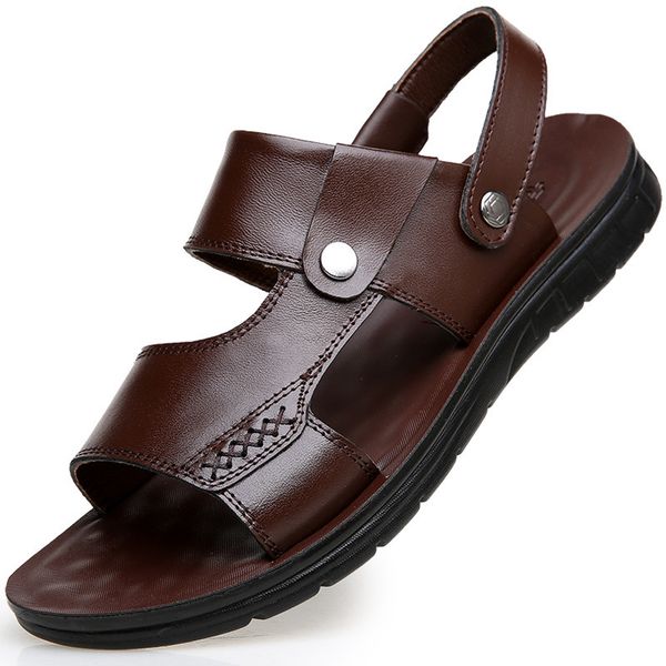 men cow leather sandals outdoor 2019 summer handmade men shoes men breathable casual shoes footwear walking sandals t200420, Black
men cow leather sandals outdoor 2019 summer handmade men shoes men breathable casual shoes footwear walking sandals t200420, Black