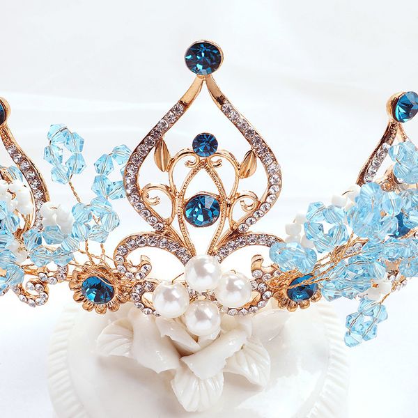 mprincess girl's crown crystal ice and children's snow blue hair band dress headdress k, Silver
mprincess girl's crown crystal ice and children's snow blue hair band dress headdress k, Silver