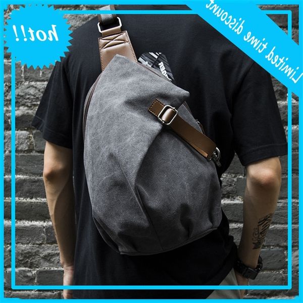 casual canvas messenger men's fashion brand one shoulder large chest bag simple student postman's backpack
casual canvas messenger men's fashion brand one shoulder large chest bag simple student postman's backpack