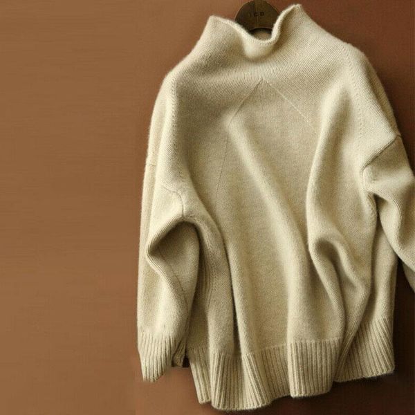 women's sweaters 2021 fall winter cashmere trendy clothing thick wool knitting pullover casual loose soft warm turtleneck jumper, White;black
women's sweaters 2021 fall winter cashmere trendy clothing thick wool knitting pullover casual loose soft warm turtleneck jumper, White;black