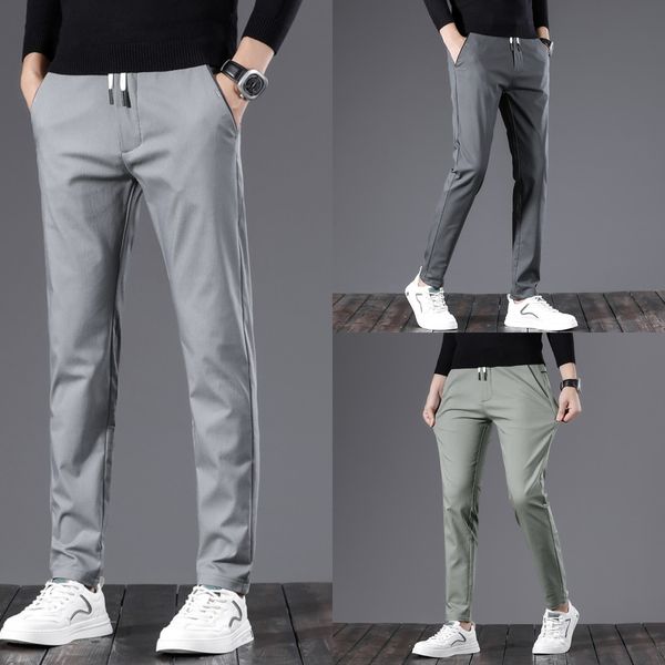 71fau casual men's silk new slim fitting ice summer work clothes quick men's clothes foot casual pantswork small sports pants fash, Blue
71fau casual men's silk new slim fitting ice summer work clothes quick men's clothes foot casual pantswork small sports pants fash, Blue