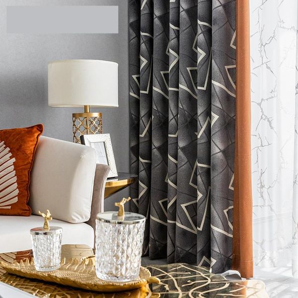 curtain & drapes custom nordic luxurious jacquard geometry gray livingroom shading bedroom blackout tulle yarn drape m943
curtain & drapes custom nordic luxurious jacquard geometry gray livingroom shading bedroom blackout tulle yarn drape m943