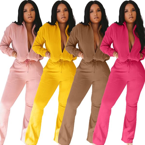 women fashion clothing autumn and winter the new listing casual zipper jumpsuit long sleeves sports tracksuit, White
women fashion clothing autumn and winter the new listing casual zipper jumpsuit long sleeves sports tracksuit, White