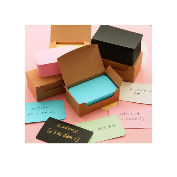 100pcs/box cowhide color word card new blank kraft paper ten choices handwritten card 100pcs/box bbyyxl
100pcs/box cowhide color word card new blank kraft paper ten choices handwritten card 100pcs/box bbyyxl