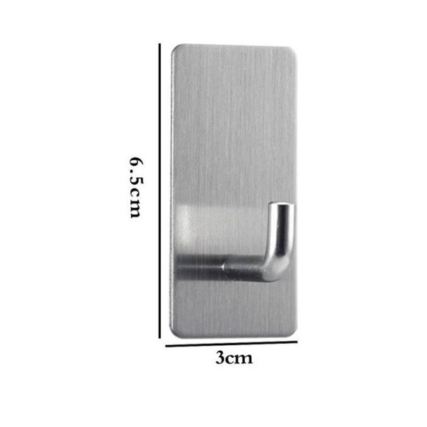 1pcs stainless steel wall hook coat towel hooks strong self adhesive hooks waterproof for bathroom storage holder tow wmtccb 
1pcs stainless steel wall hook coat towel hooks strong self adhesive hooks waterproof for bathroom storage holder tow wmtccb